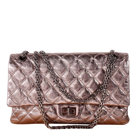 chanel 2.55 metallic|chanel bag 2.55 outlet.